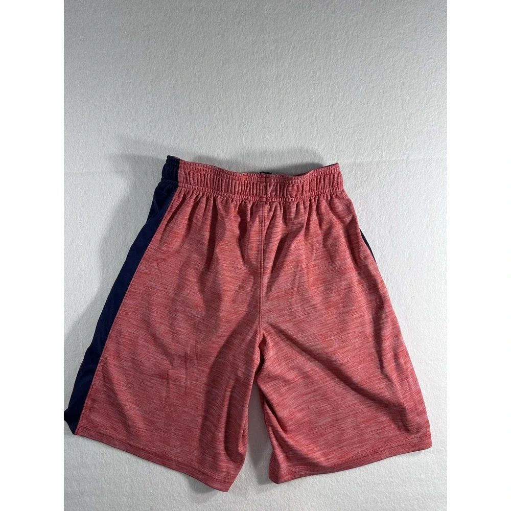 Under Armour Boys Shorts Medium YMD Red Blue Athletic Basketball Gym Loose Fit